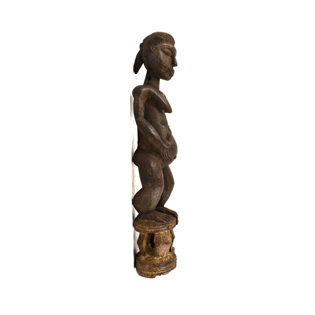 Baule Female Maternity Figure Côte d'Ivoire