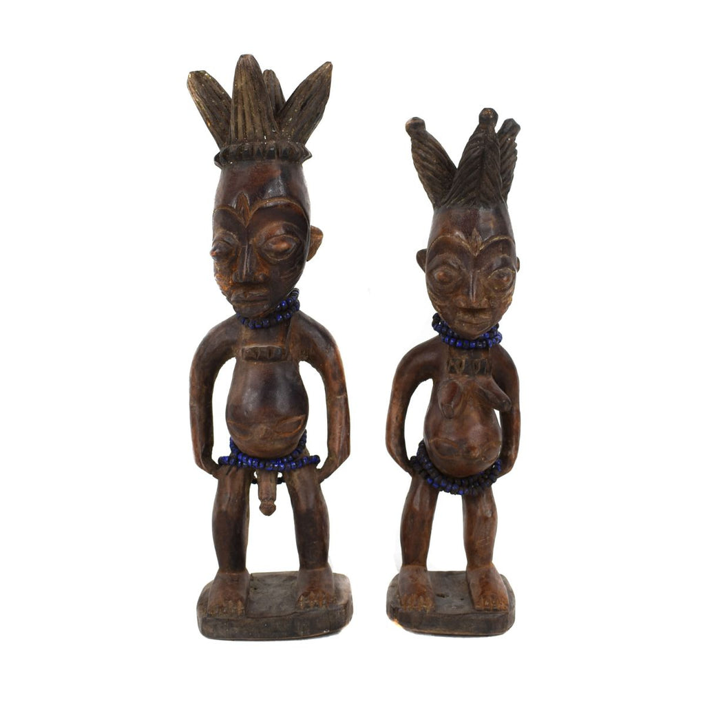 Yoruba Ibeji Pair of Twin Figures Nigeria
