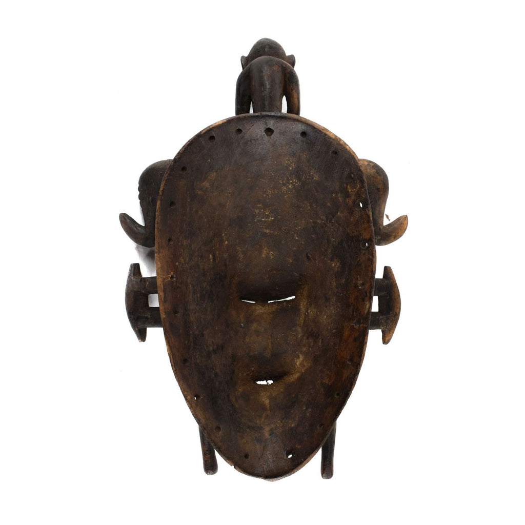 Senufo Kpelie Mask with Figure Côte d'Ivoire