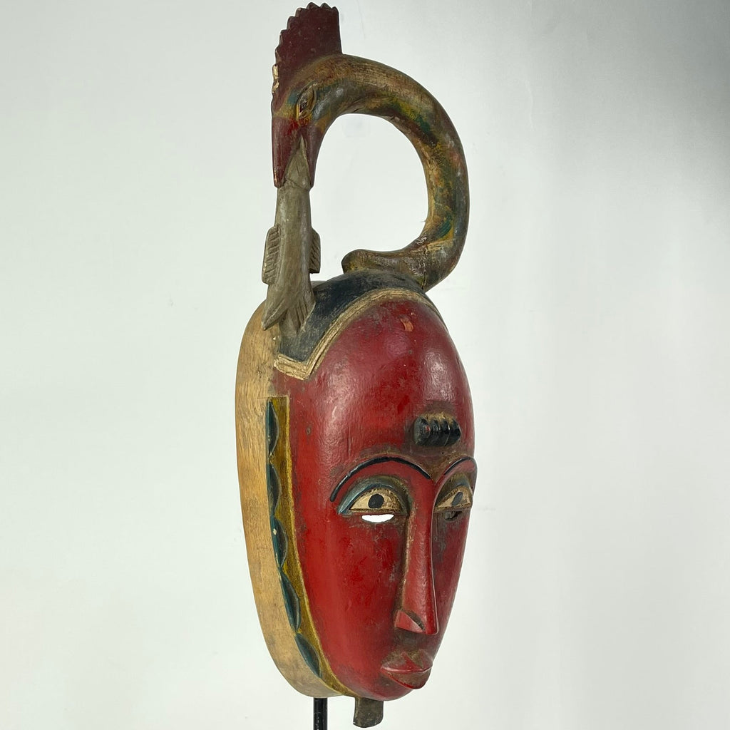 Guro House Mask with Figure Côte d'Ivoire