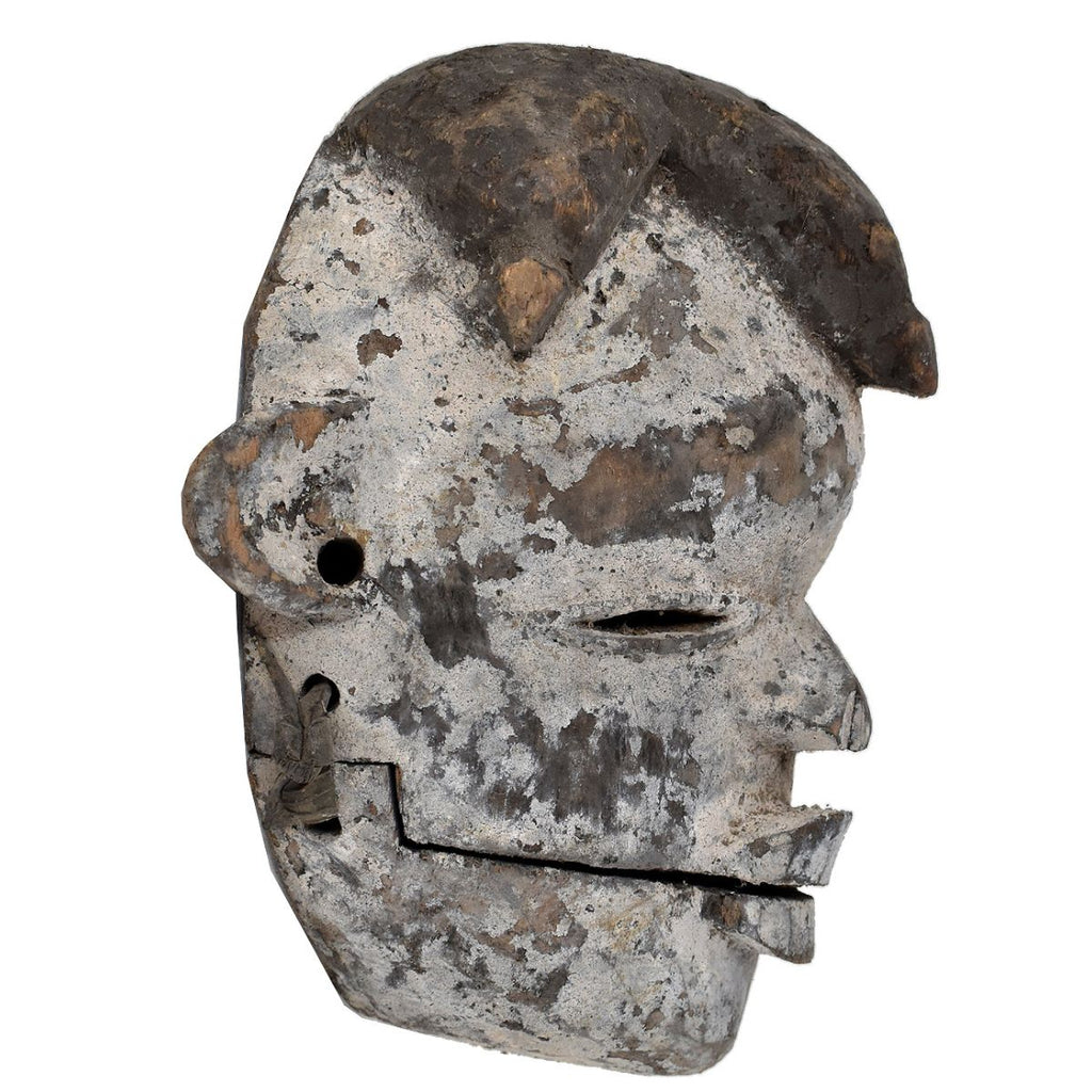 Ogoni Wood Mask with Articulating Mouth Nigeria