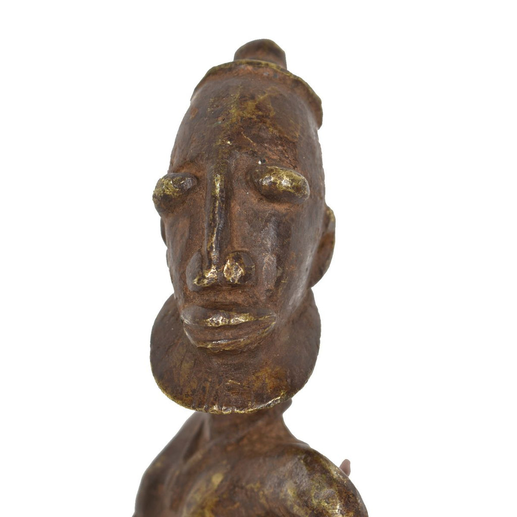 Dogon Metal Male Ancestor Figurine Mali