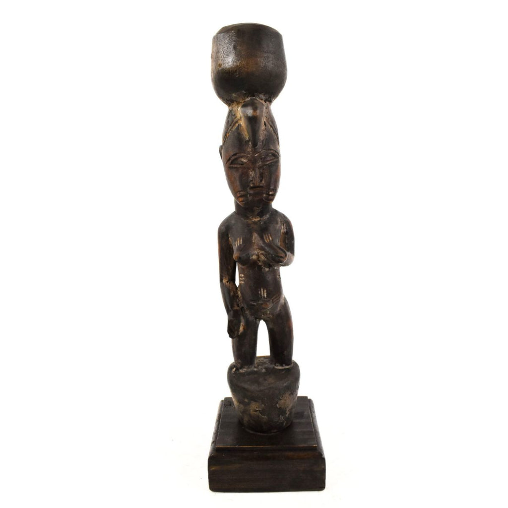 Senufo Pounder Miniature Figure 13.5 Inch Côte D'ivoire