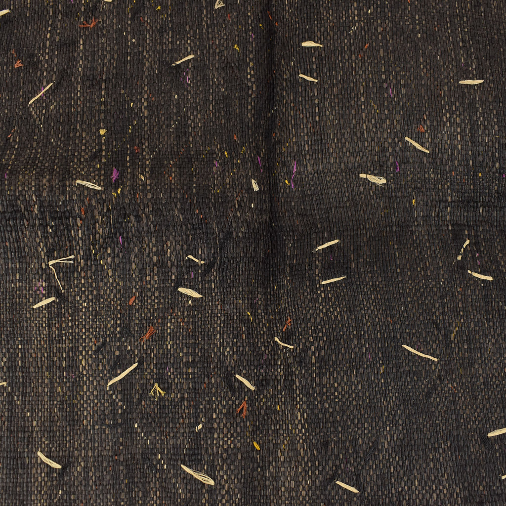 Kuba Raffia Square Textile Back Closeup
