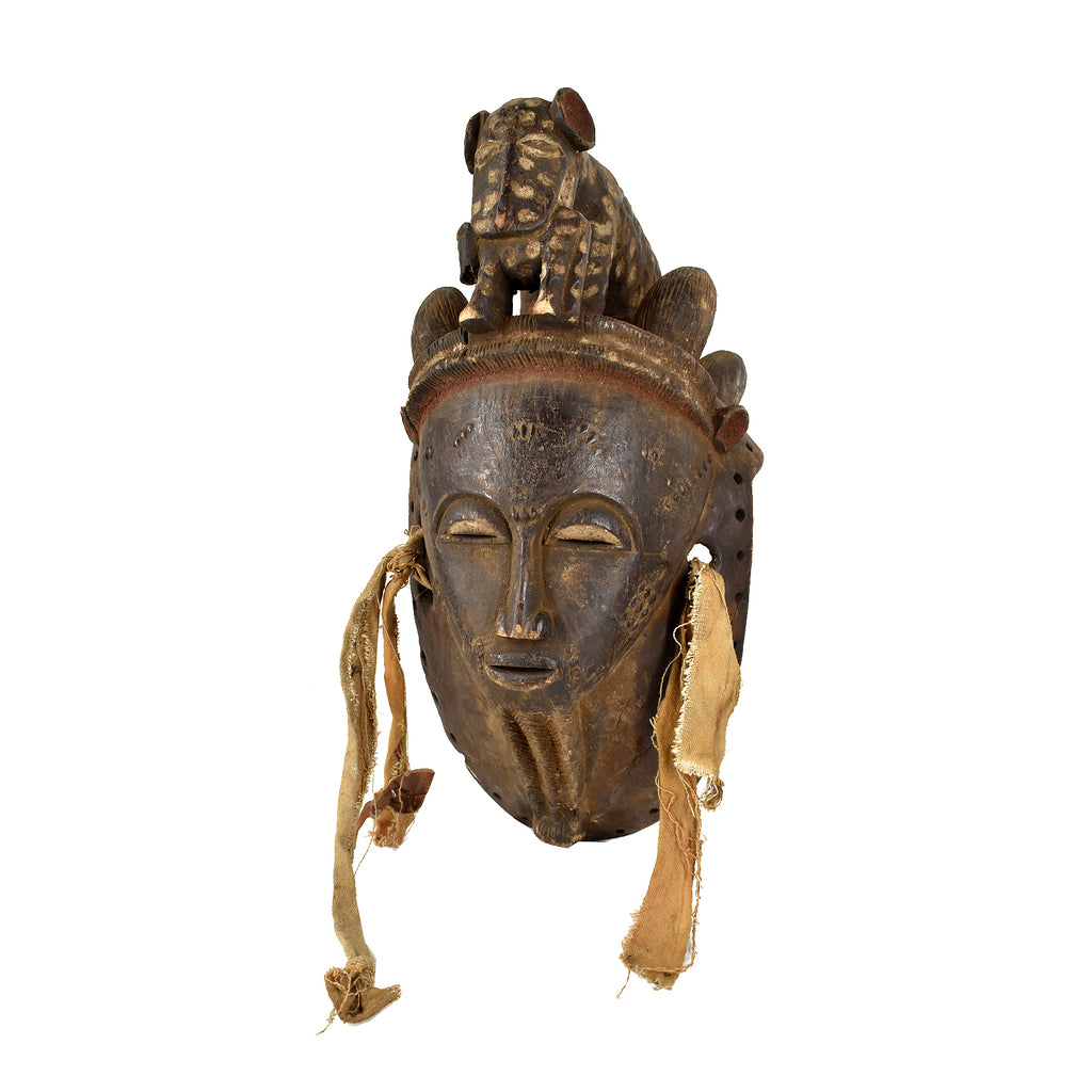 Baule Face Mask with Animal Côte d'Ivoire