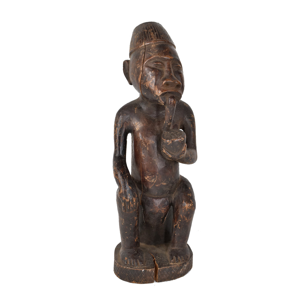 Kongo Seated Wood Figure Congo