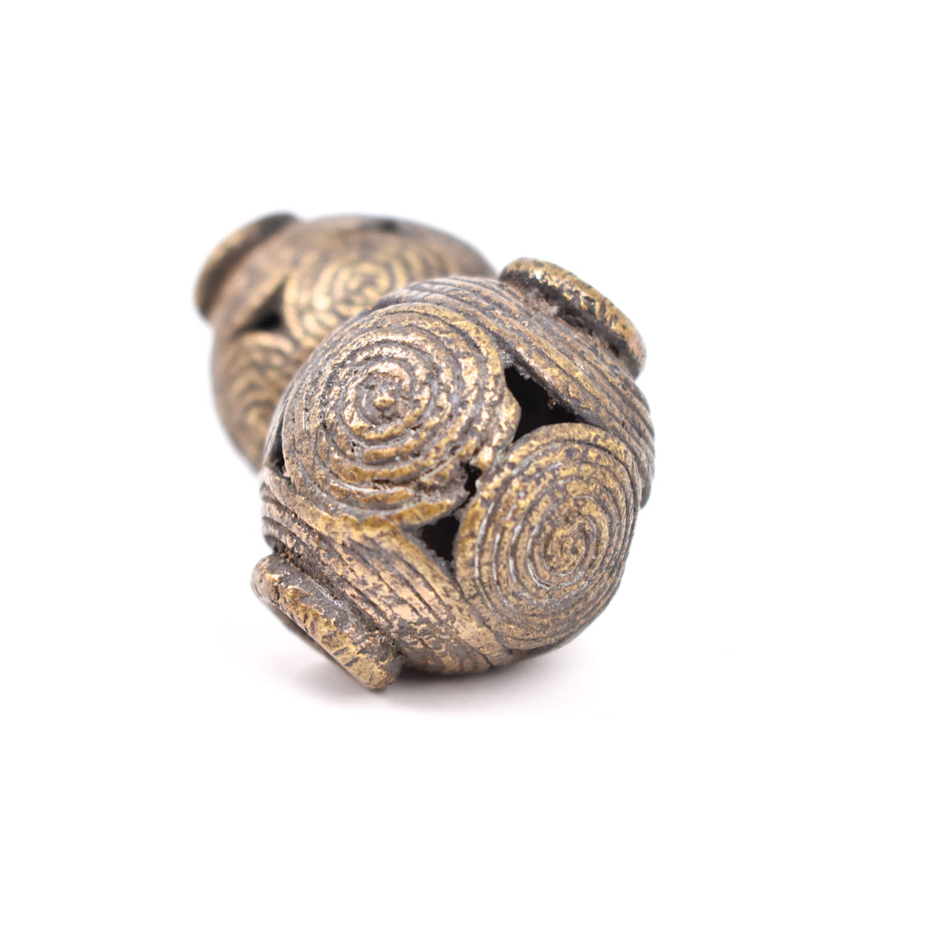 2 Brass Beads Ghana