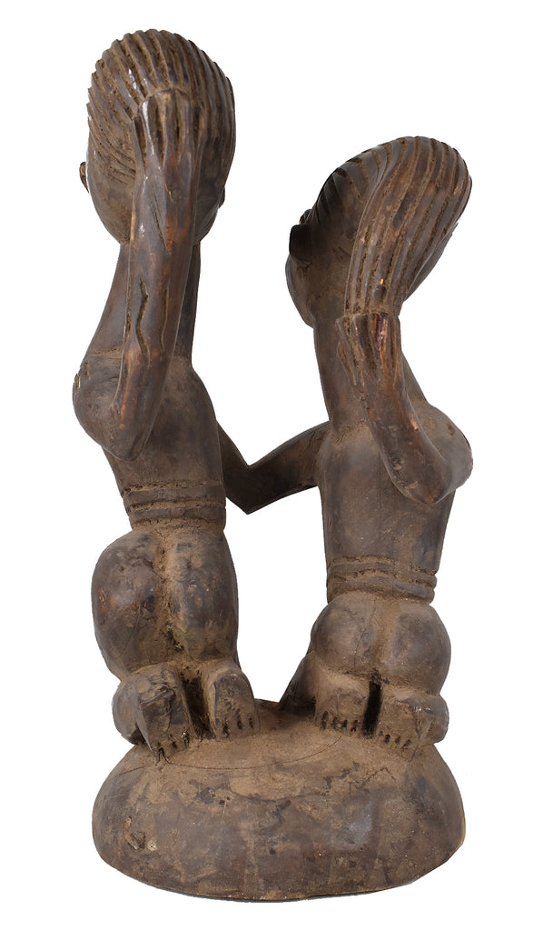 Yoruba Figures Couple Attached Nigeria