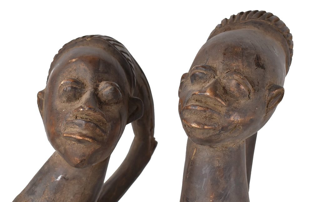 Yoruba Figures Couple Attached Nigeria