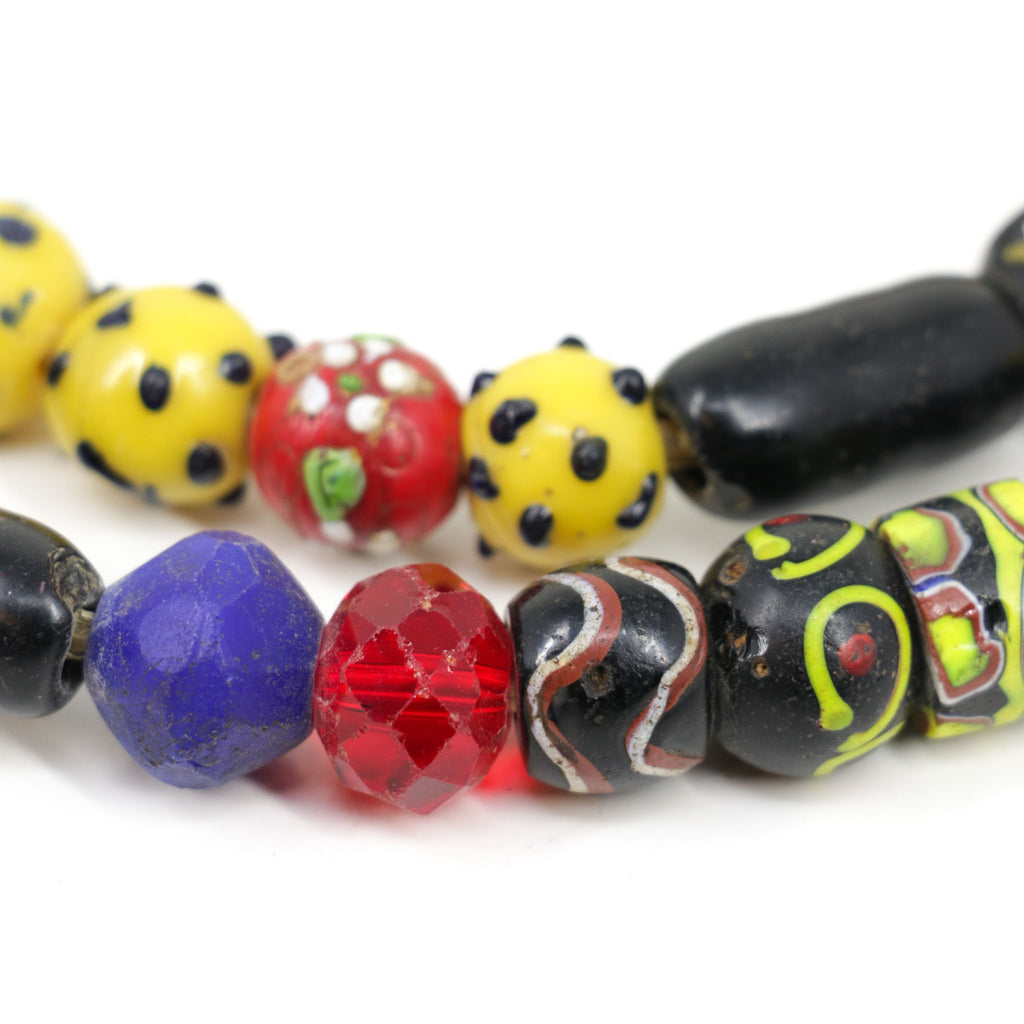 Mixed Venetian Trade Beads 40 Inch