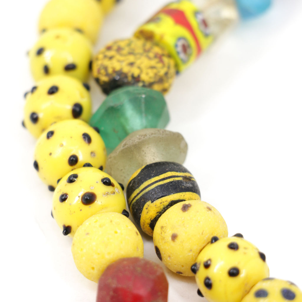 Mixed Venetian Trade Beads 40 Inch