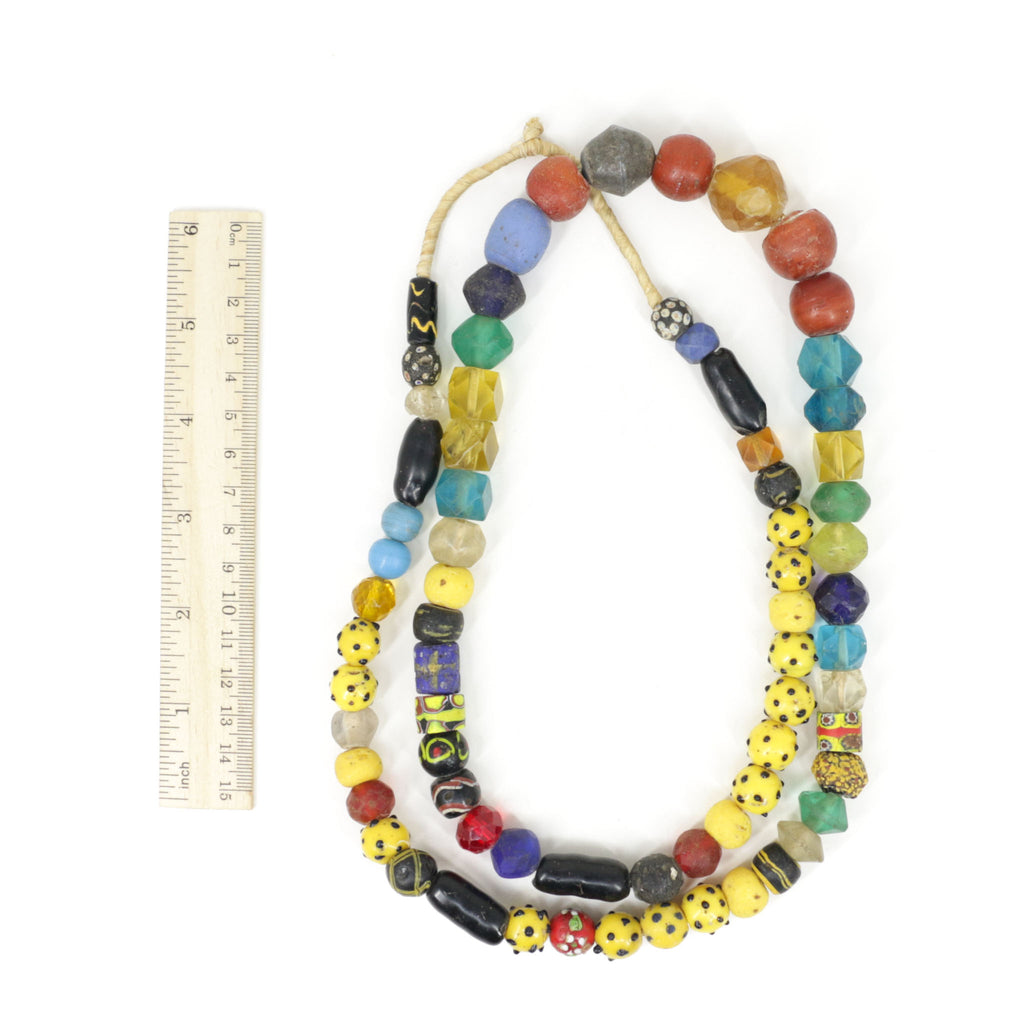 Mixed Venetian Trade Beads 40 Inch