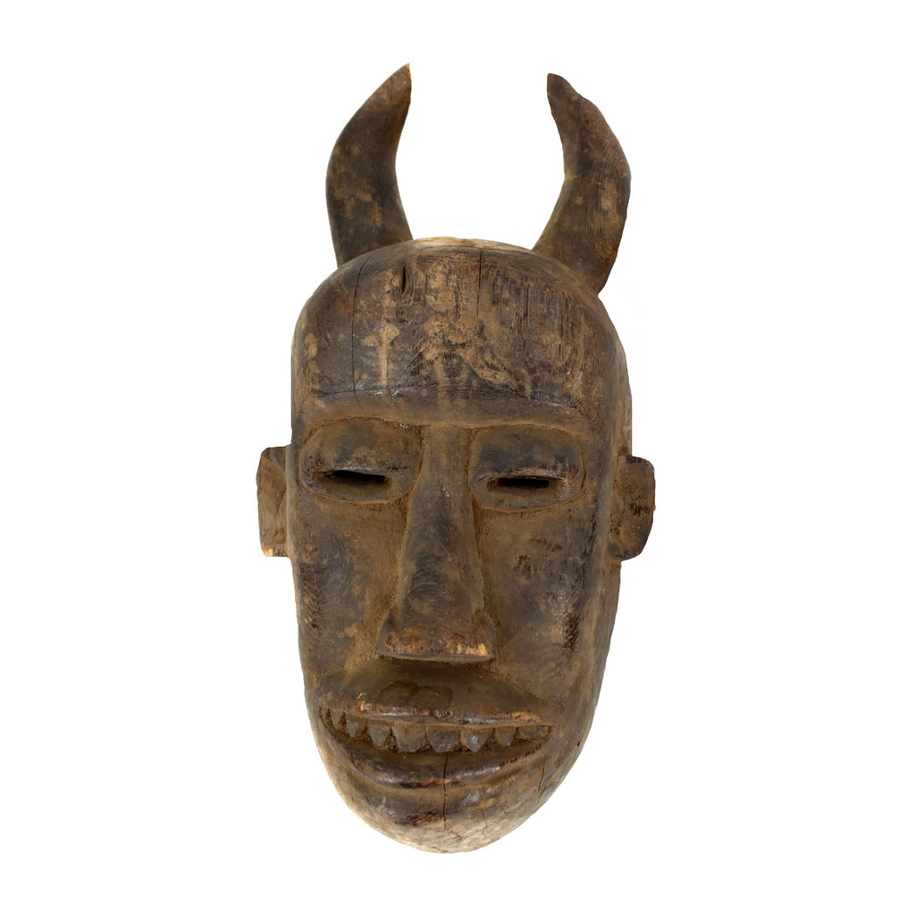 Baule Horned Mask Cote D'Ivoire