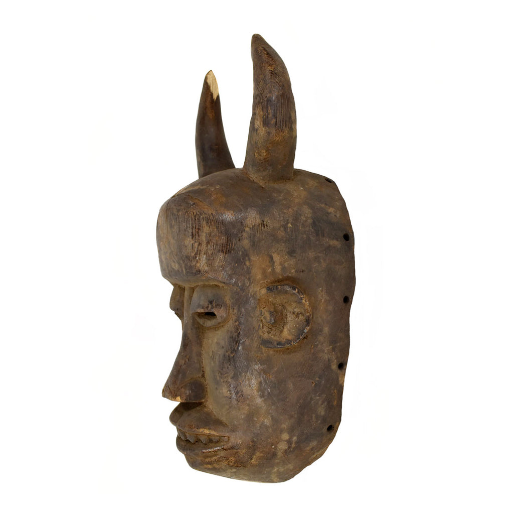 Baule Horned Mask Cote D'Ivoire