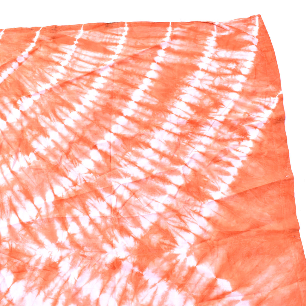 Orange Yoruba Tie-Dyed Textile Nigeria 66x46 inch