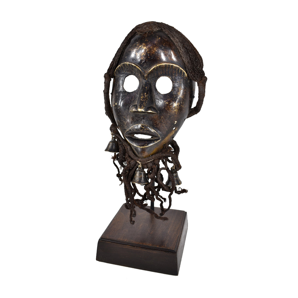 Dan Metal Mask Braided Hair on Custom Base Liberia