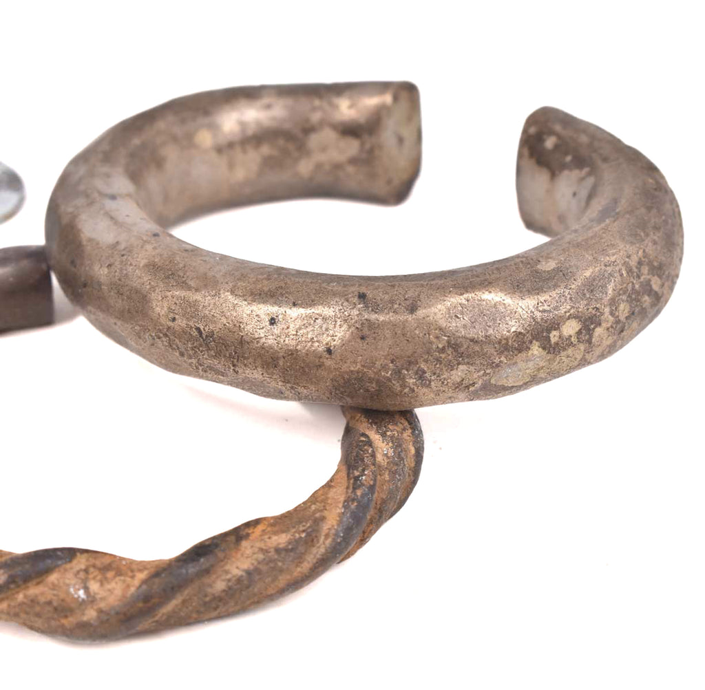 4 Brass and Copper Bracelets Mali