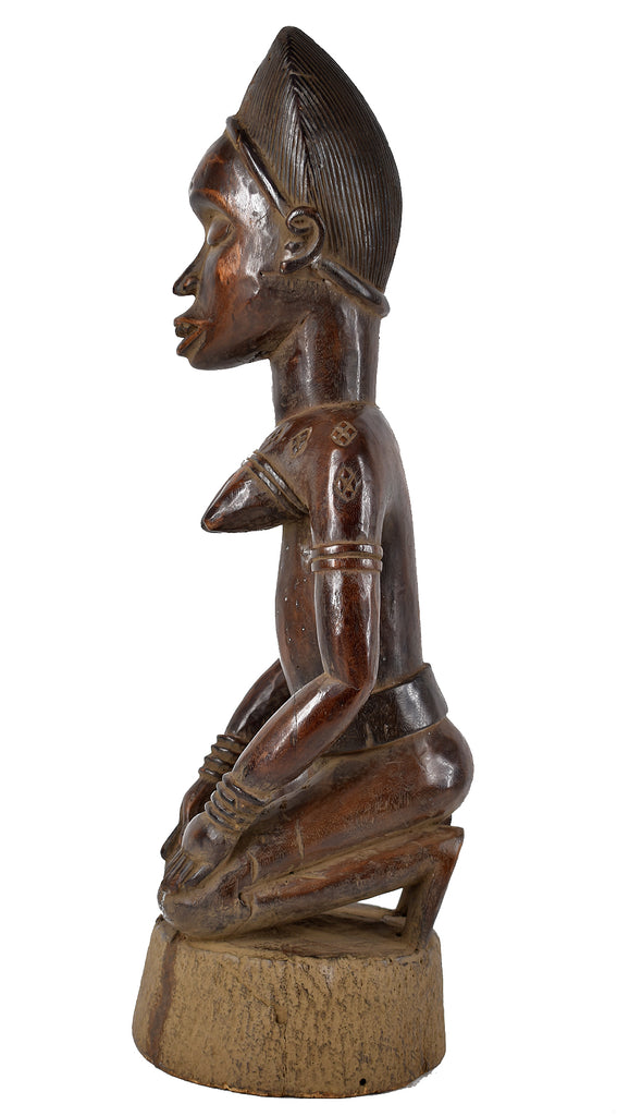 Yombe Kneeling Figure Gabon