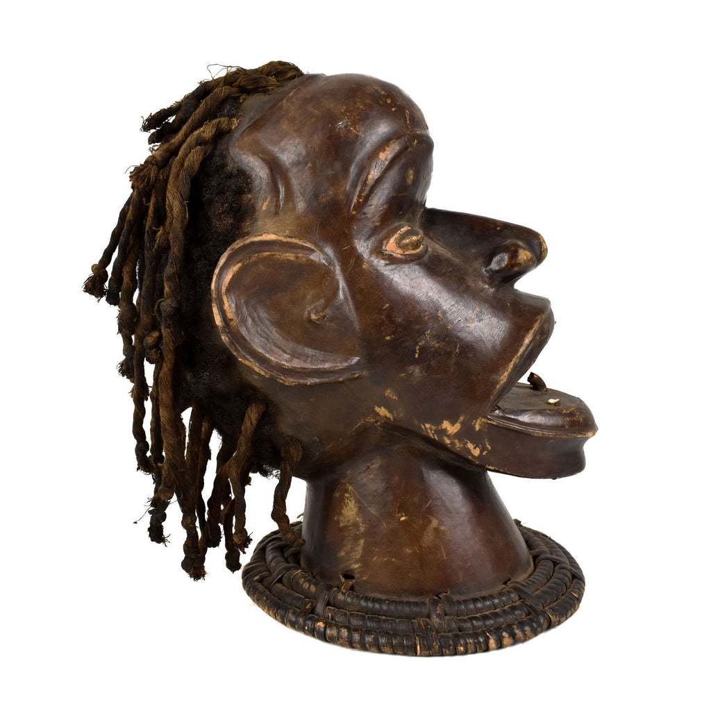 Ekoi Ejagham Head with Hair Nigeria