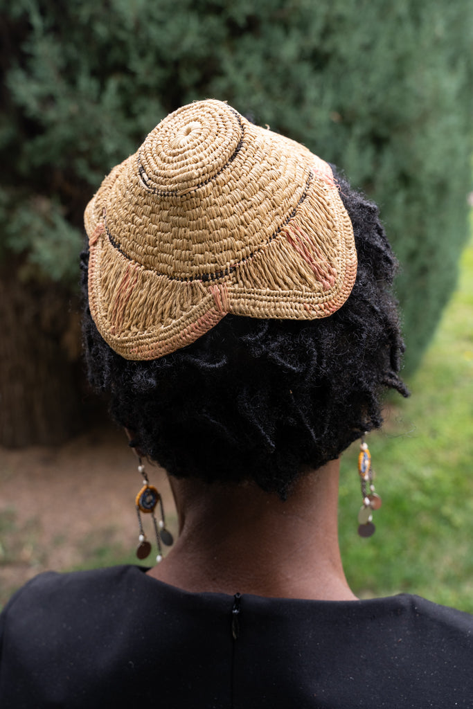 Kuba Handwoven Laket Hat Congo