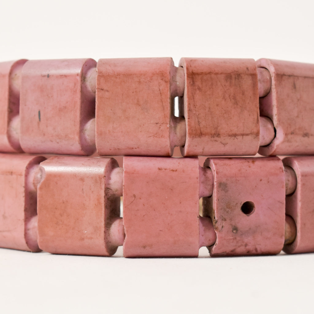 Bohemian Pink Glass Trade Beads Nigeria