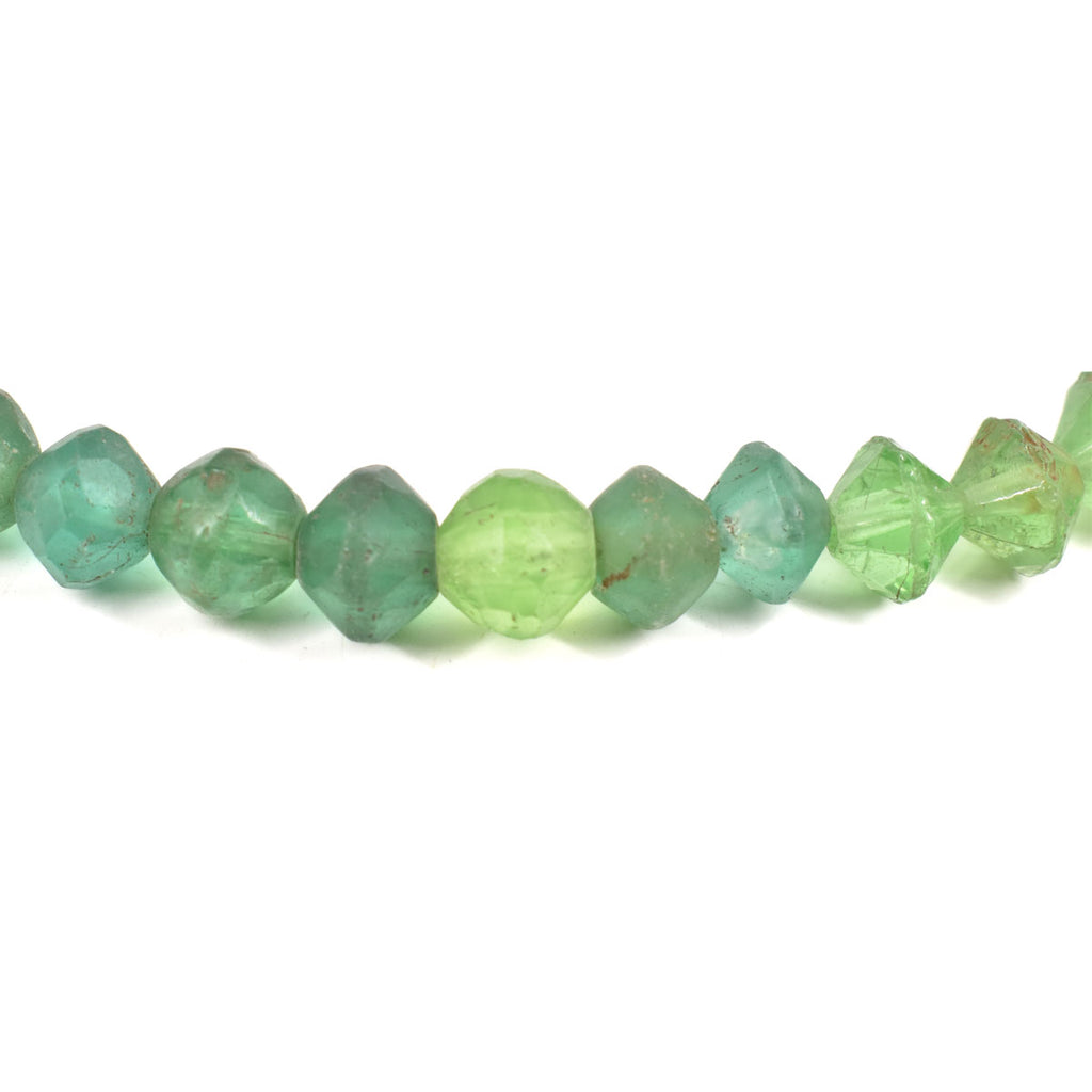 Green Vaseline Trade Beads Czech
