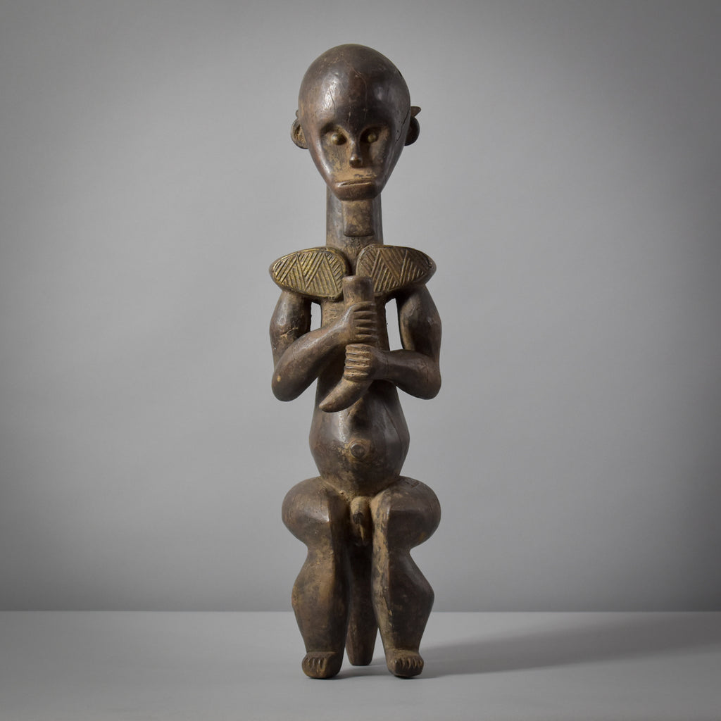 Male Fang Byeri Standing Reliquary Figure Gabon