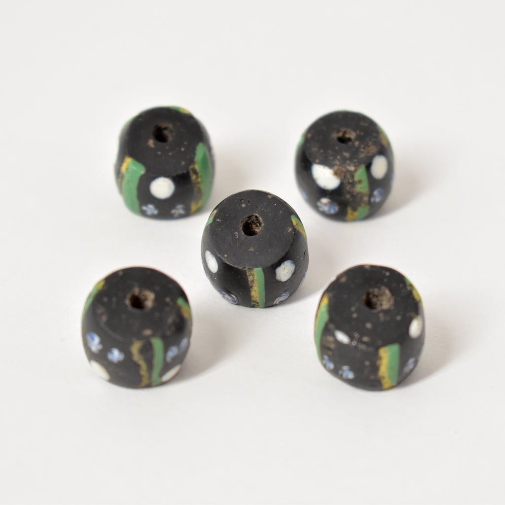 5 Ghost Venetian Trade Beads