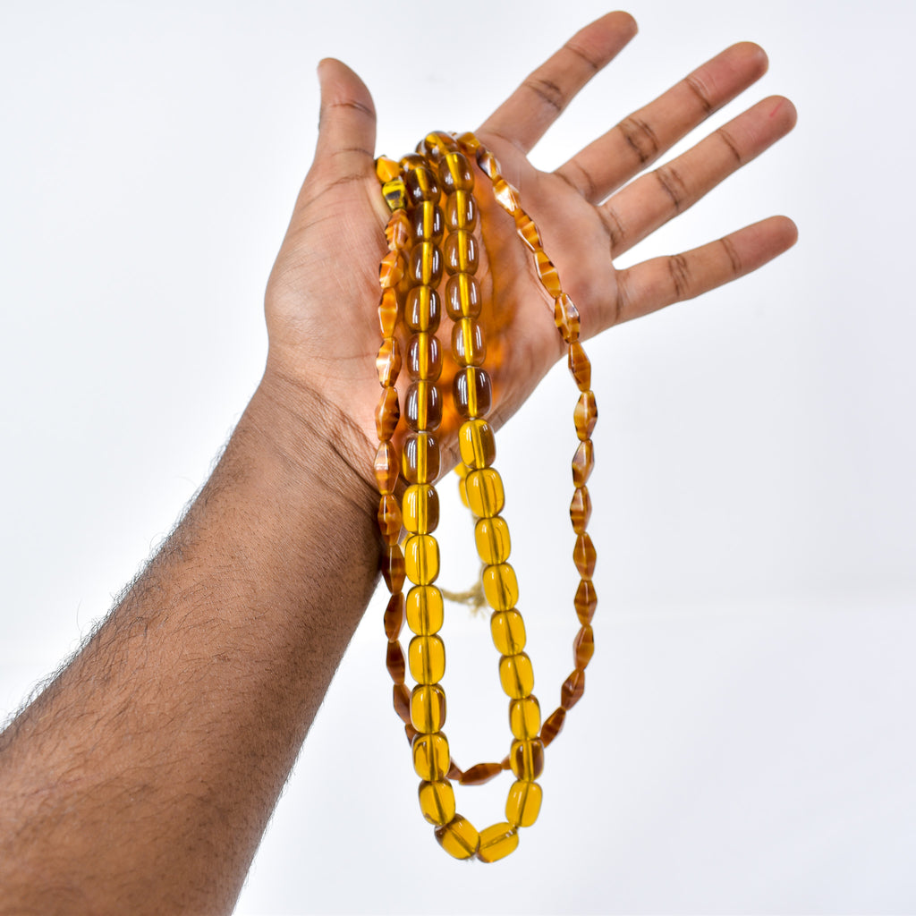 2 Strands Bohemian Glass Trade Beads 30 Inch