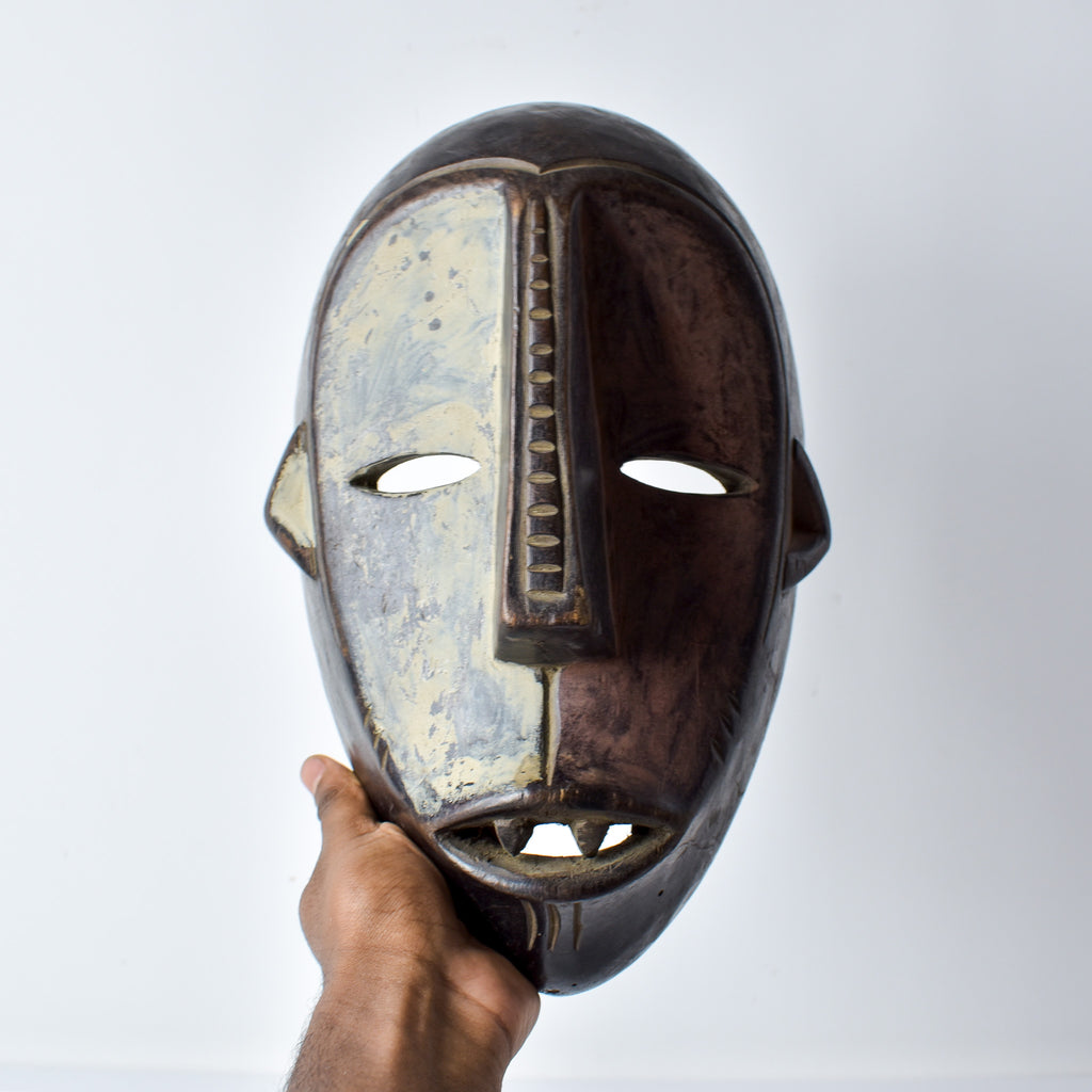 Metoko Wood Carved Mask Congo