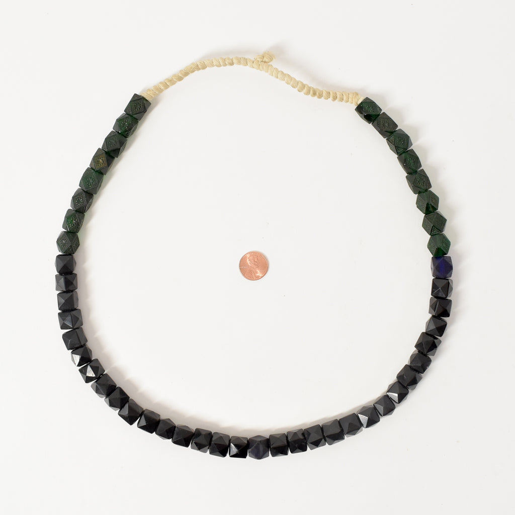 Bohemian Faceted Trade Beads 30 Inch