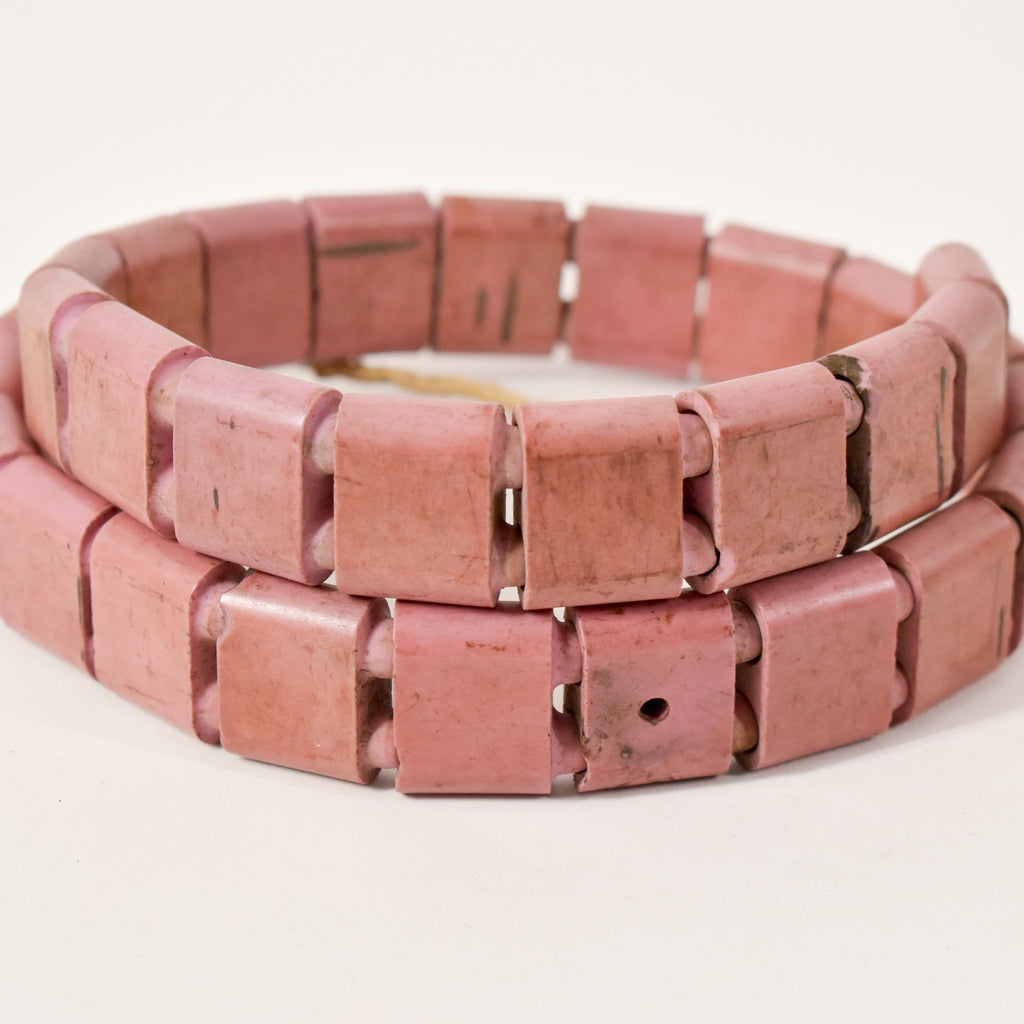 Bohemian Pink Glass Trade Beads Nigeria