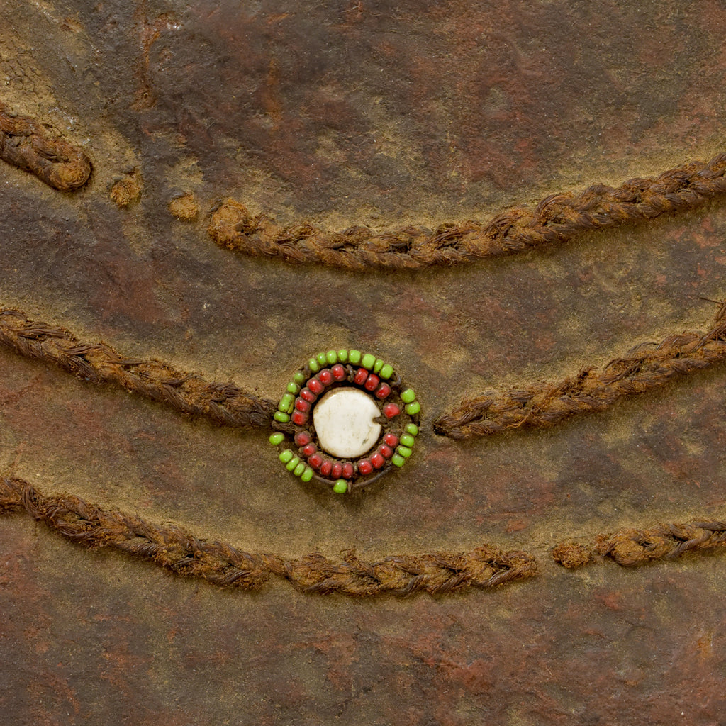 Maasai Olbene Leather Beaded Bag Kenya