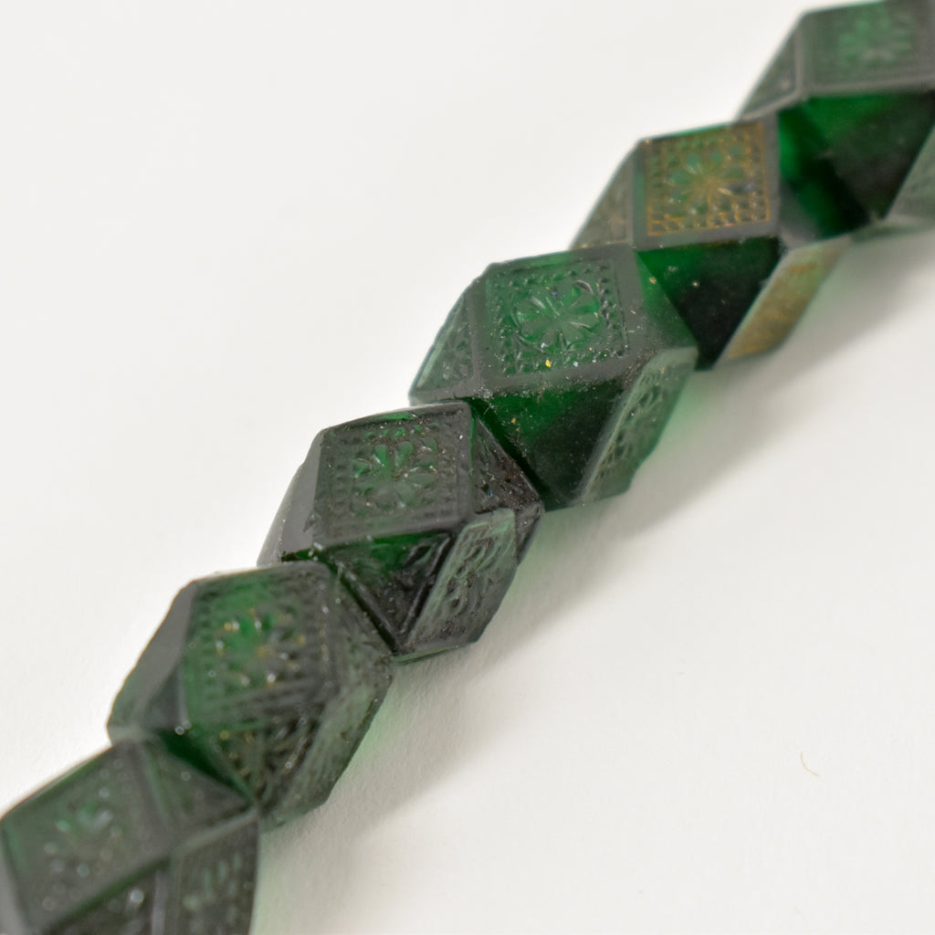 Bohemian Faceted Trade Beads 30 Inch