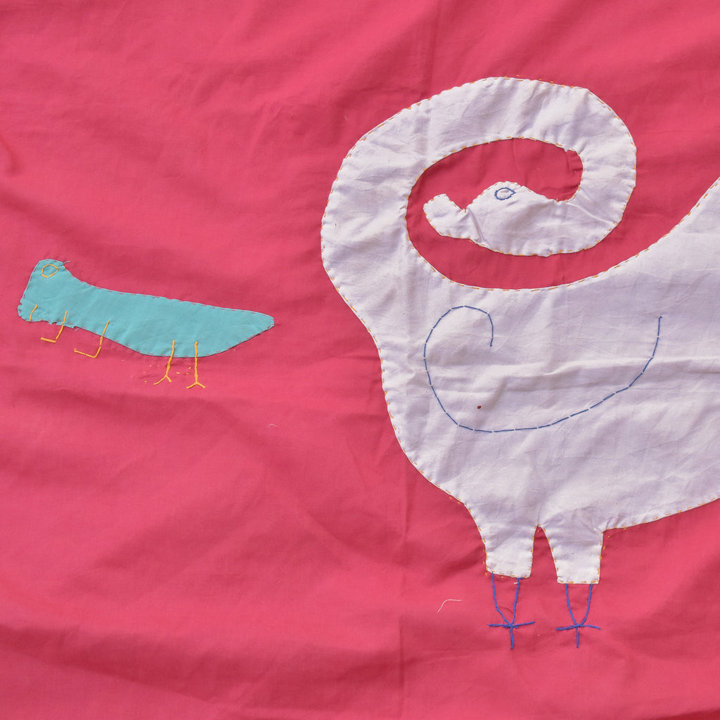 Asafo Flag Frankaa with Appliqué Ghana 64x35 Inch