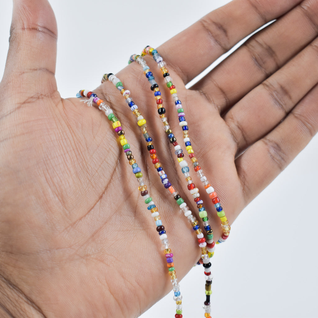 3 Strands Christmas "Love Beads" 33 inch