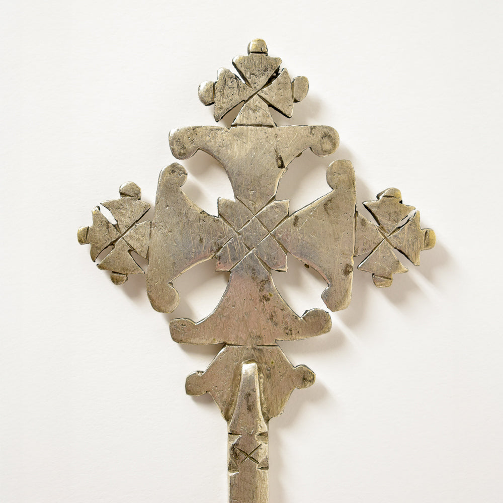 Silver Coptic Hand Cross Ethiopia