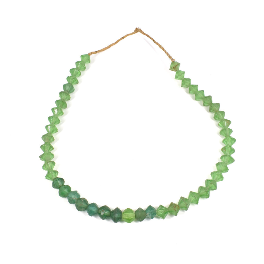 Green Vaseline Trade Beads Czech