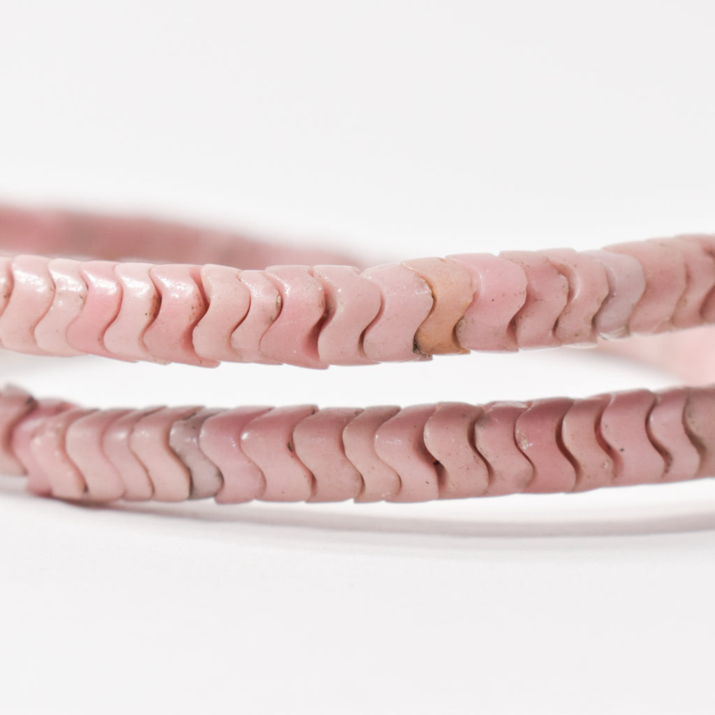 Pink Snake Interlocking Trade Beads