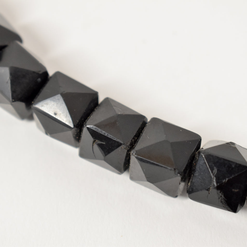 Bohemian Faceted Trade Beads 30 Inch