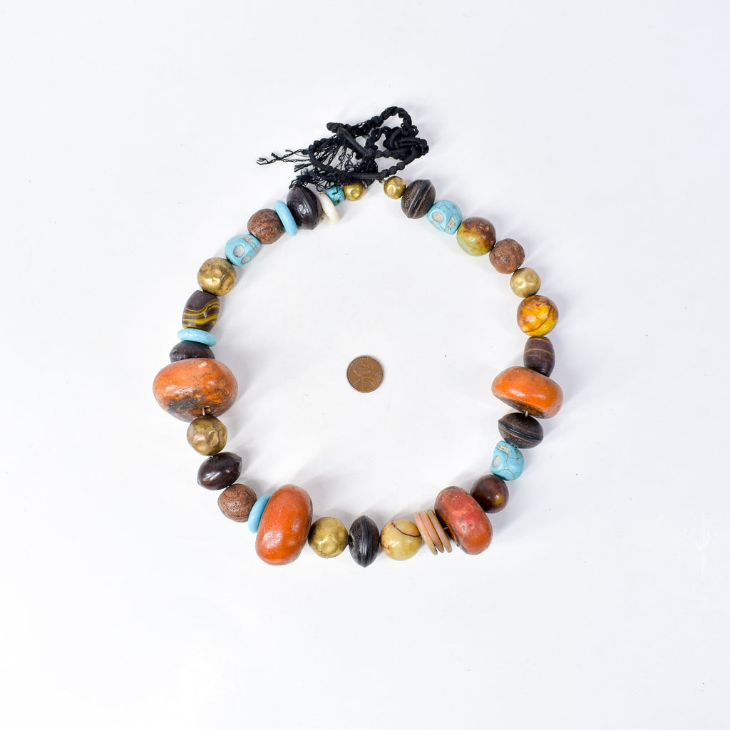 Moroccan Phenolic Resin Beaded Necklace
