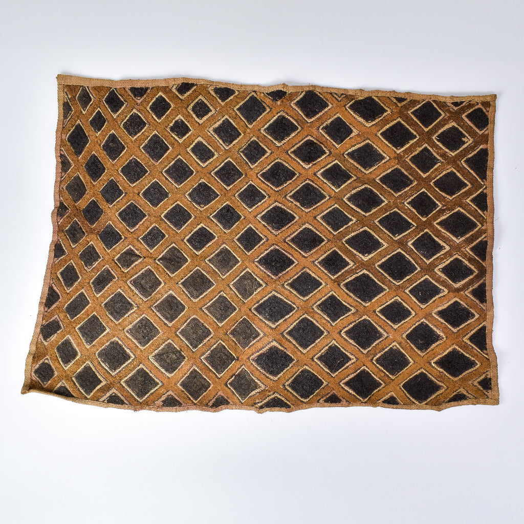 Kuba Raffia Square Textile Congo 28x20 Inch