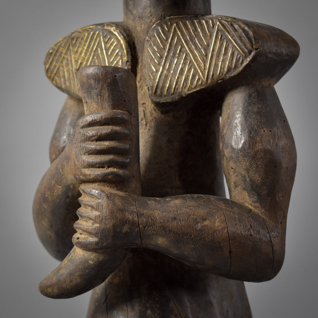 Male Fang Byeri Standing Reliquary Figure Gabon