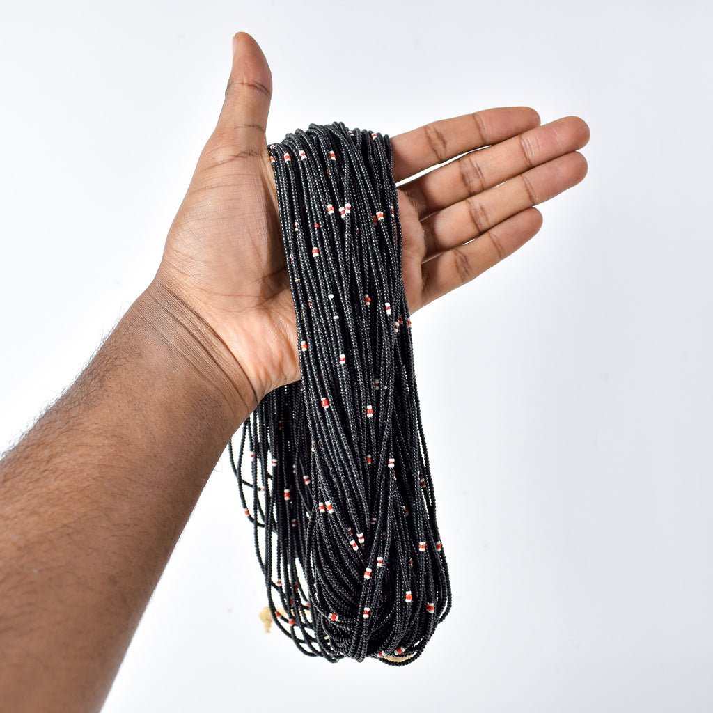 Baule Tamba Black Bead Necklace