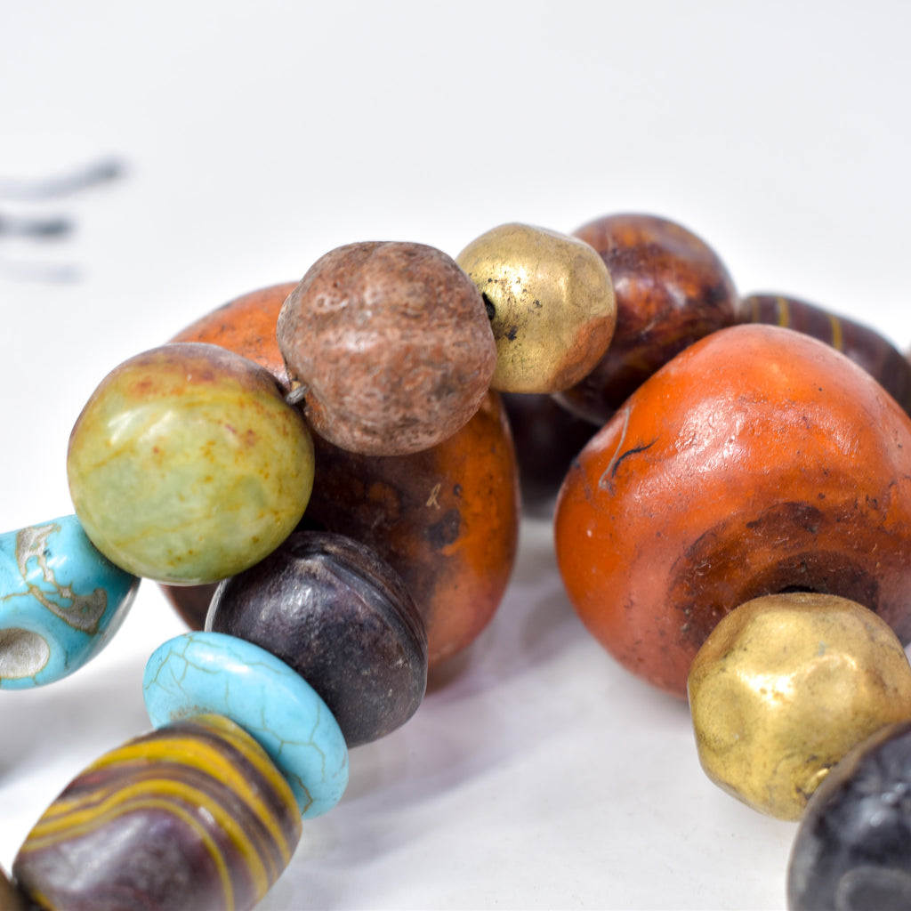Moroccan Phenolic Resin Beaded Necklace