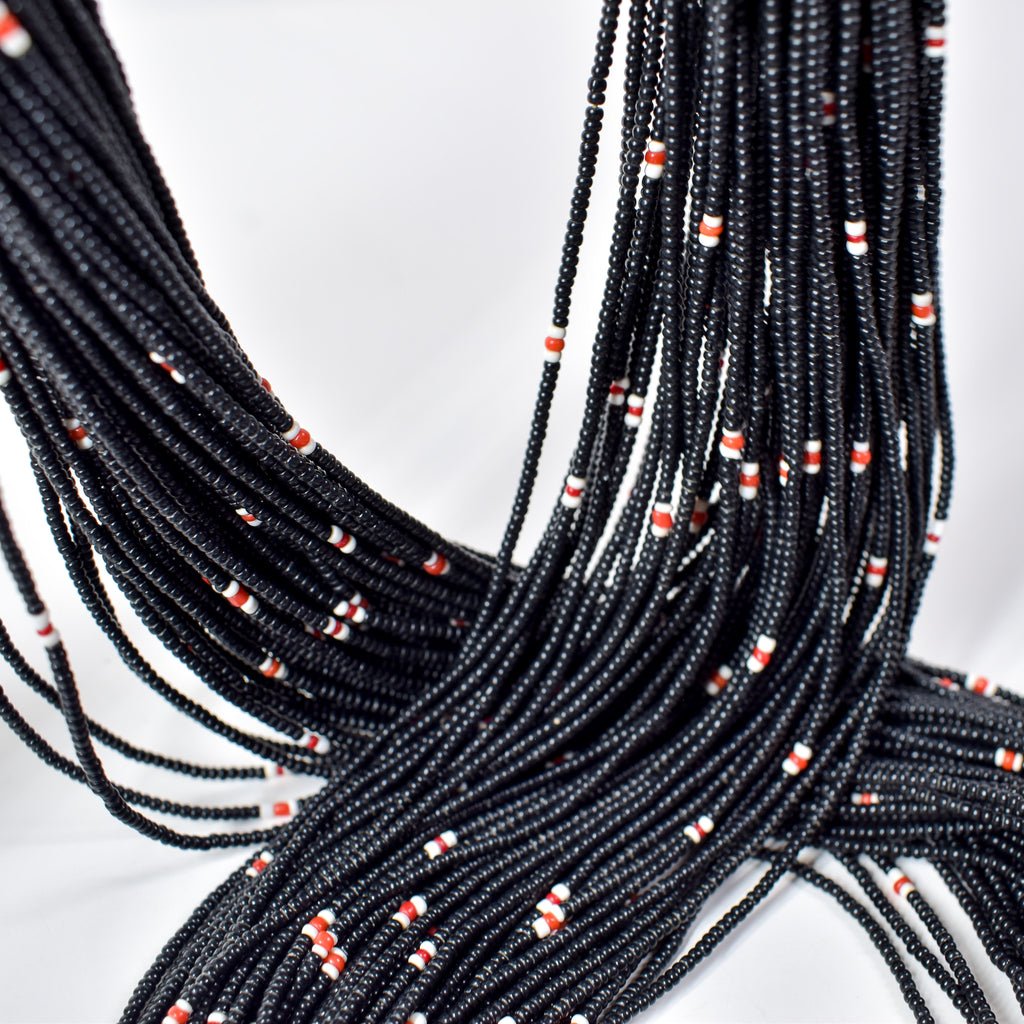 Baule Tamba Black Bead Necklace