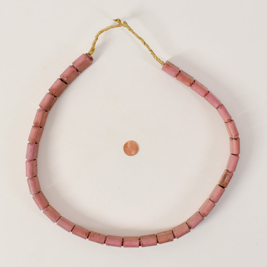 Bohemian Pink Glass Trade Beads Nigeria