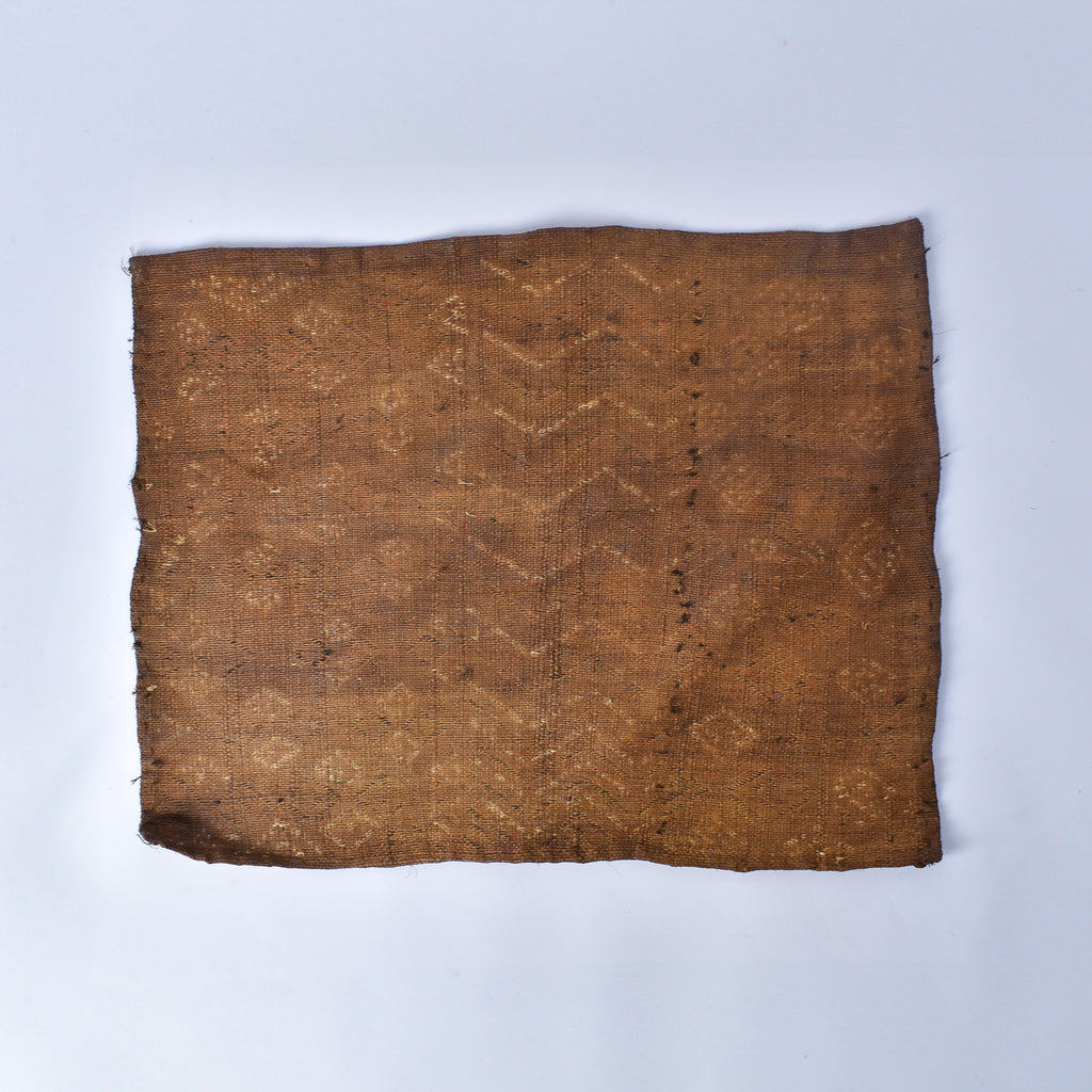 Kuba Raffia Square Textile Congo 23x18 Inch