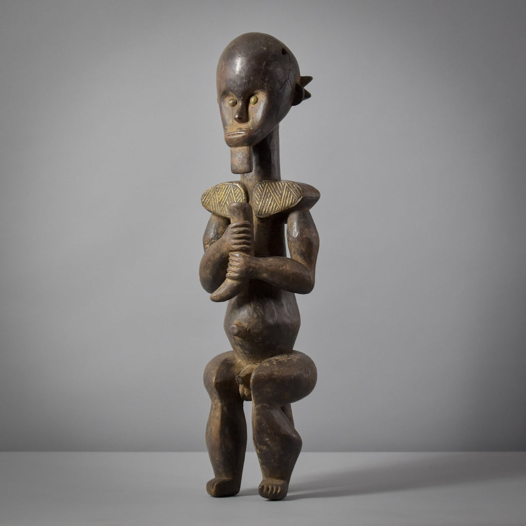 Male Fang Byeri Standing Reliquary Figure Gabon