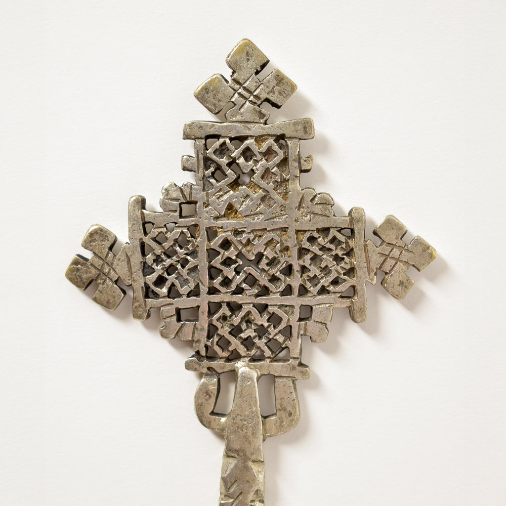 Silver Coptic Hand Cross Ethiopia